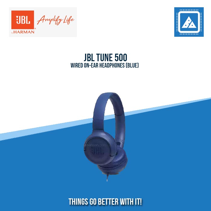 JBL TUNE 500 WIRED ON-EAR HEADPHONES (BLUE) JBL TUNE 500 WIRED ON-EAR HEADPHONES (BLUE)